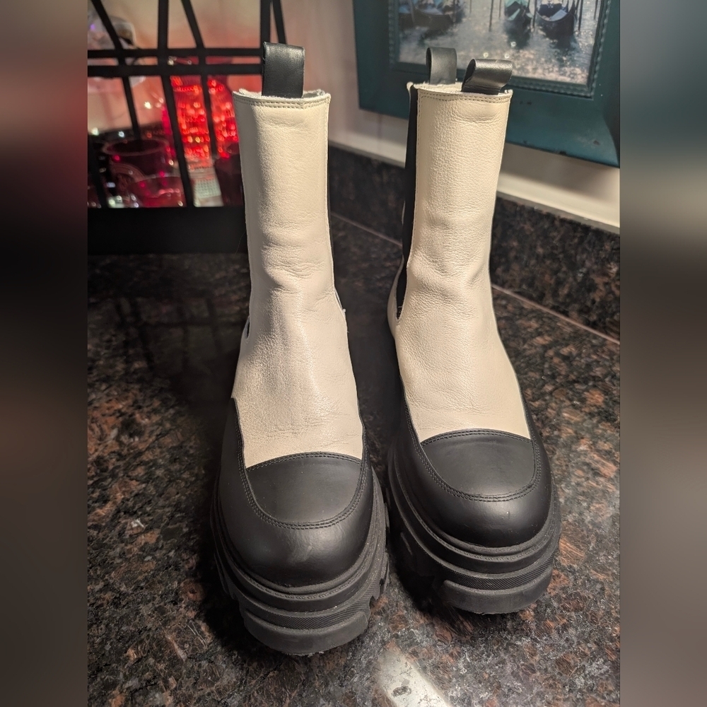 White Bianco BIAGINNY CHELSEA BOOTS size 40 - Picture 5 of 12